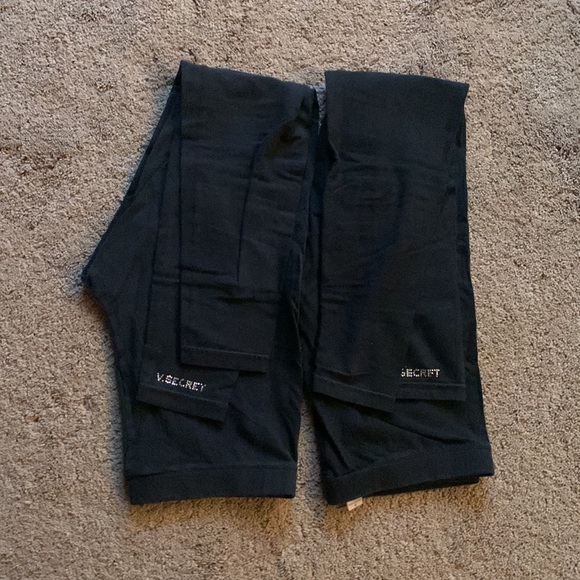 🎉 VICTORIAS SECRET Vintage Black Rhinestone Leggings, set of 2 - size S - Picture 5 of 5